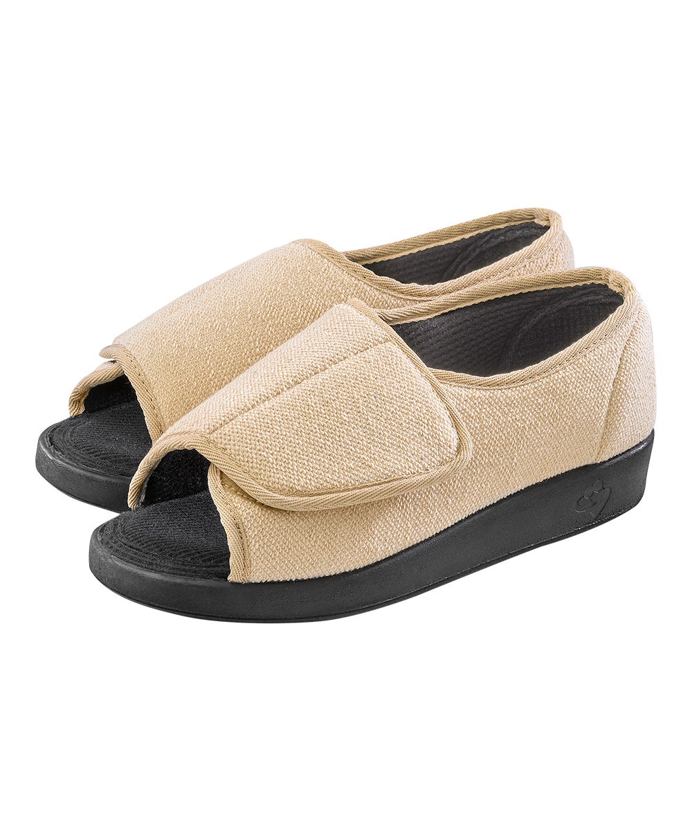 Women’s Open-Toe Shoes – Adjustable Fit (Regular to Extra Wide)