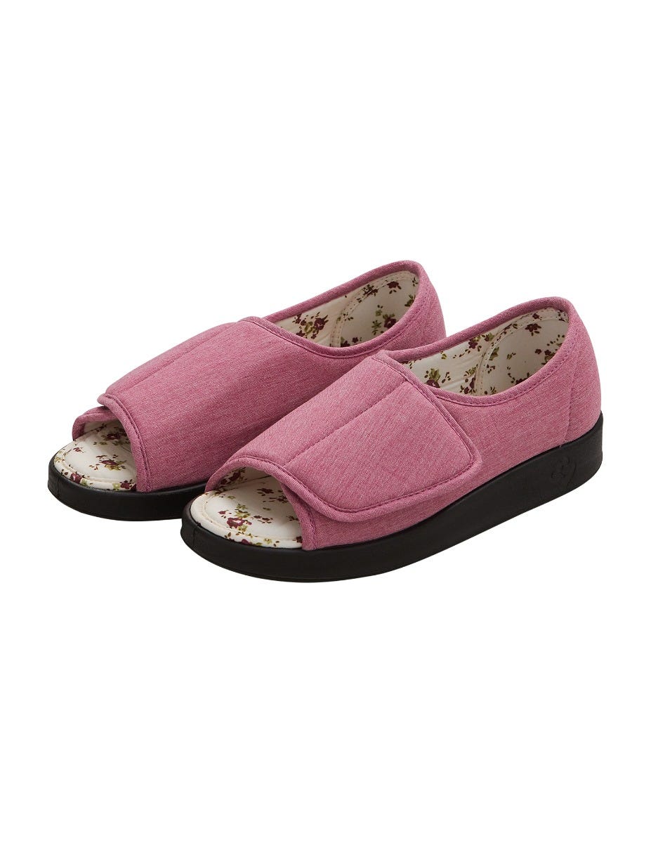 Women’s Open-Toe Shoes – Adjustable Fit (Regular to Extra Wide)