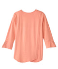 Women's Open Back Notched Neckline Top