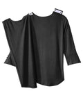 Women's Open Back Notched Neckline Top