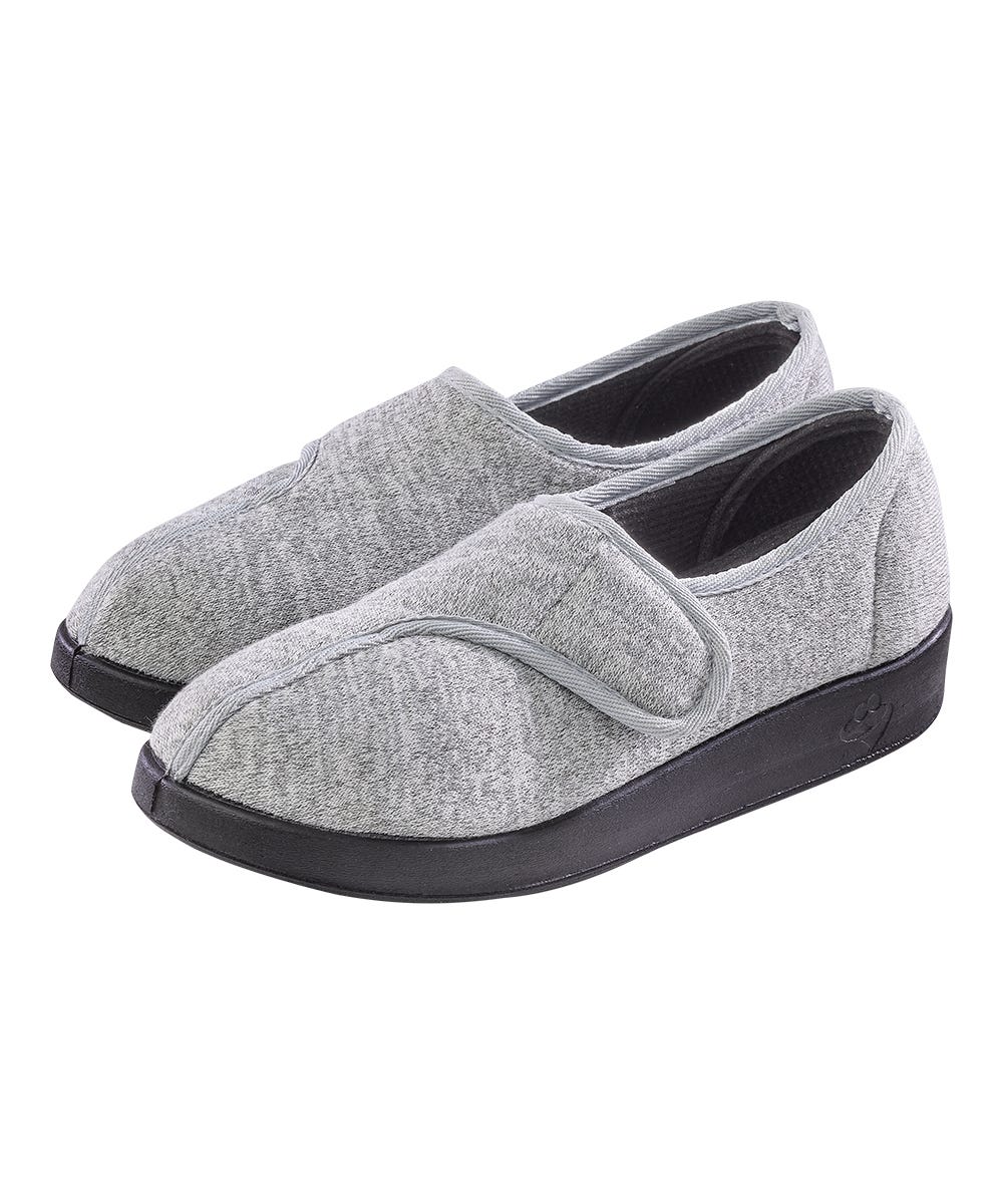 Women’s Soft Slippers with Easy Closures – Adjustable Fit (Regular to Extra Wide)