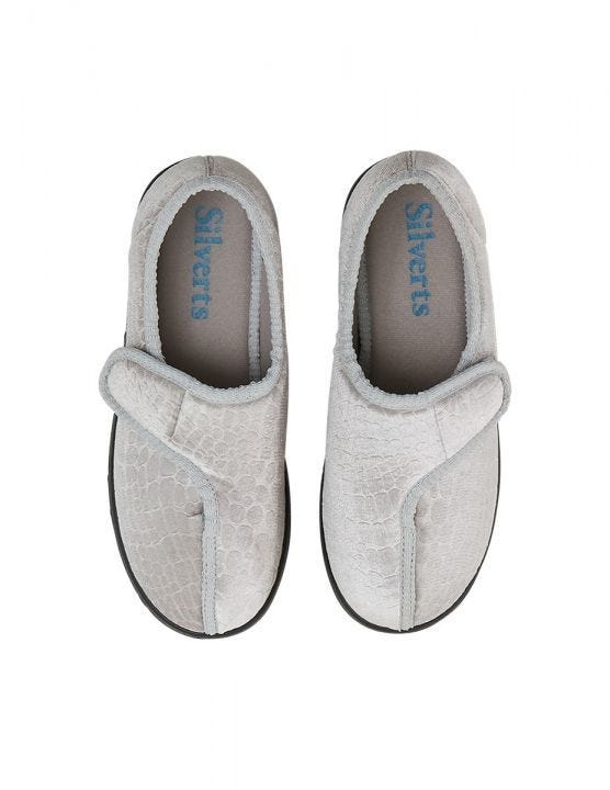 Women’s Soft Slippers with Easy Closures – Adjustable Fit (Regular to Extra Wide)