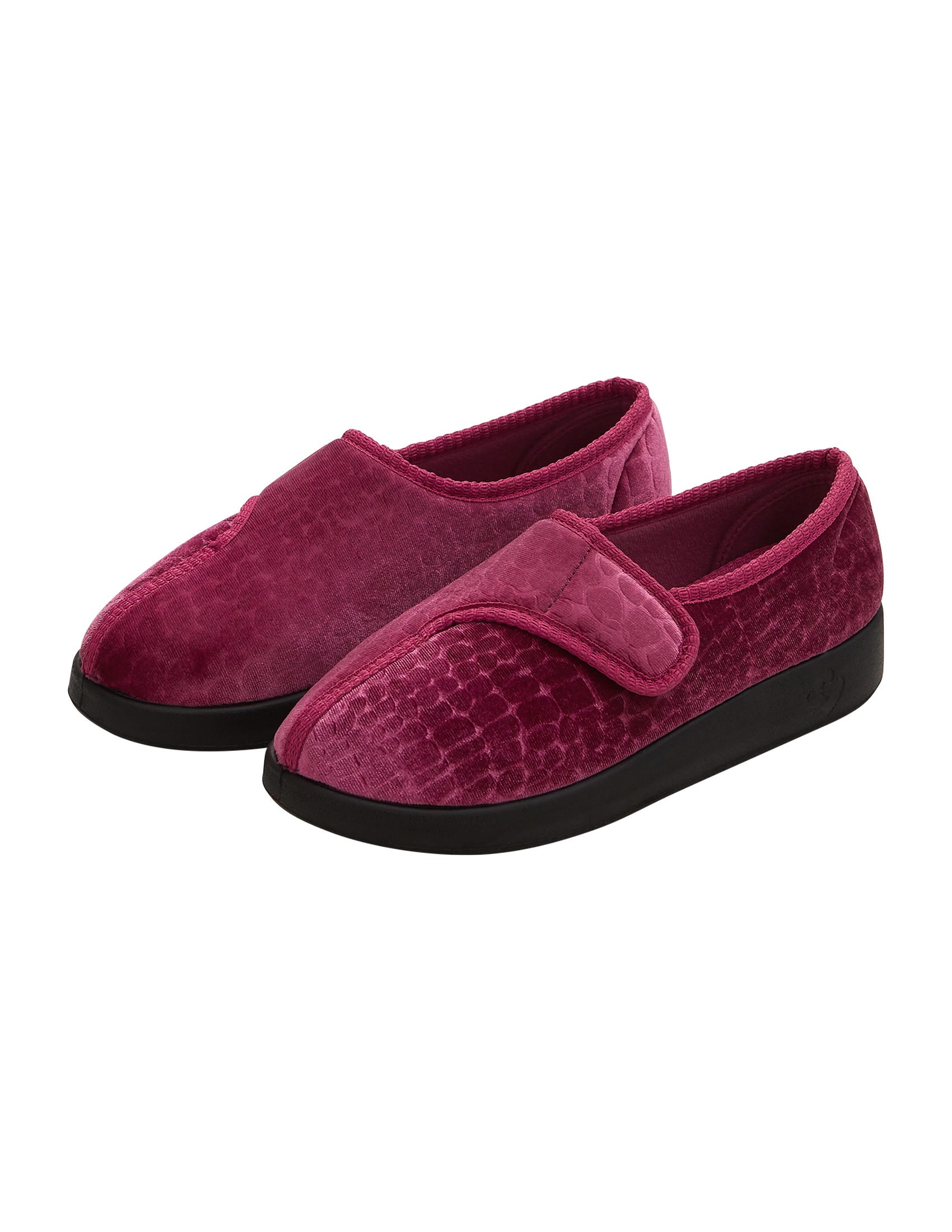 Women’s Soft Slippers with Easy Closures – Adjustable Fit (Regular to Extra Wide)