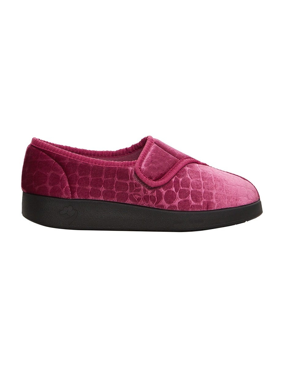 Women’s Soft Slippers with Easy Closures – Adjustable Fit (Regular to Extra Wide)
