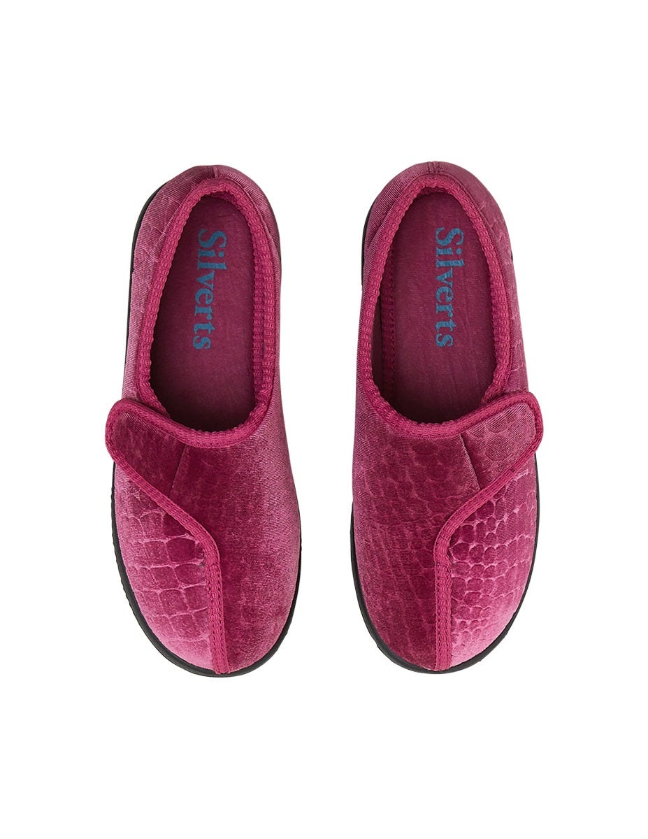 Women’s Soft Slippers with Easy Closures – Adjustable Fit (Regular to Extra Wide)