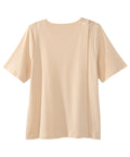 Women's Open Back Top with Embroidery Detail