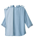 Women's Open Back 3/4 Sleeve Blouse - Clearance
