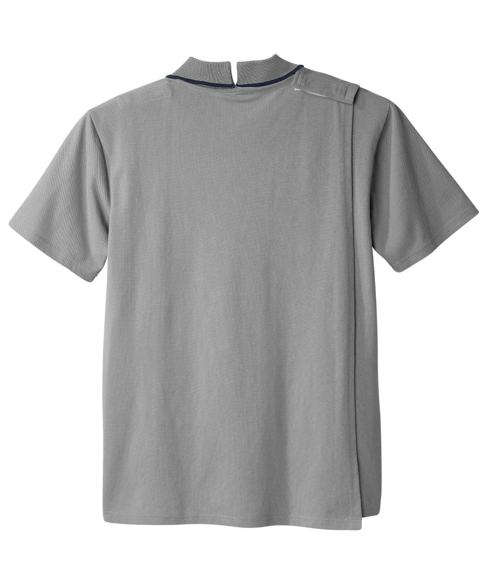 Men's Open Back Polo Shirt with Zip  - Clearance