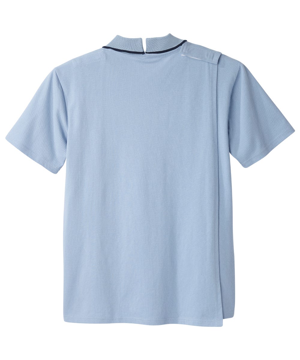 Men's Open Back Polo Shirt with Zip  - Clearance