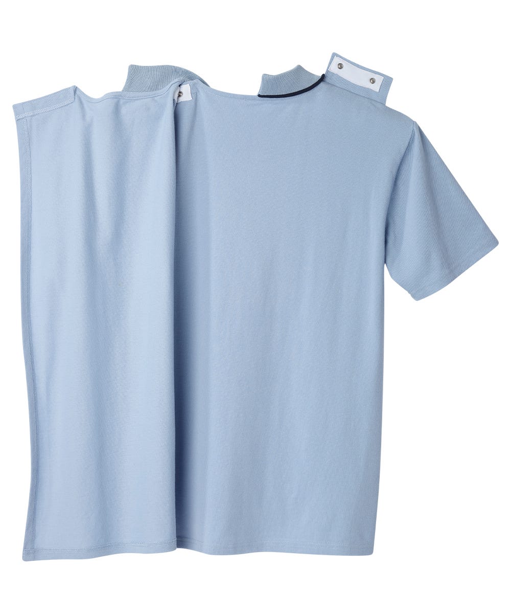 Men's Open Back Polo Shirt with Zip  - Clearance