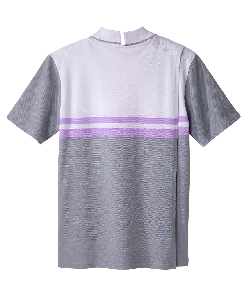 Men's Open Back Polo Shirt with Zip  - Clearance