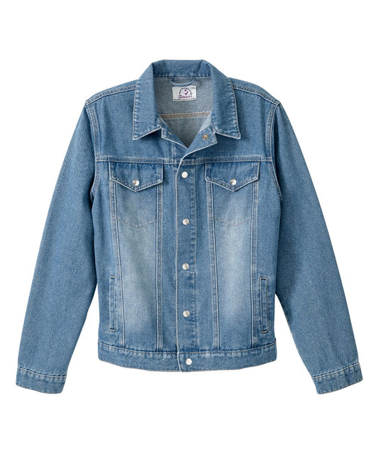 Men's Self Dressing Magnetic Closure Jean Jacket
