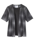 Women's Open Back Short Sleeve Twofer Top