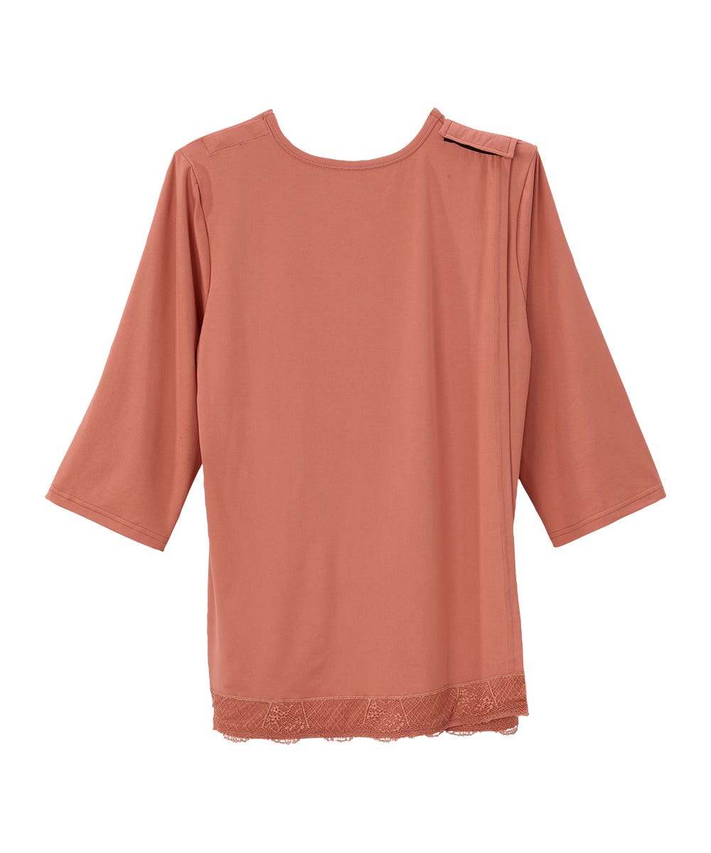 Women's Open Back Lace V-Neck Top