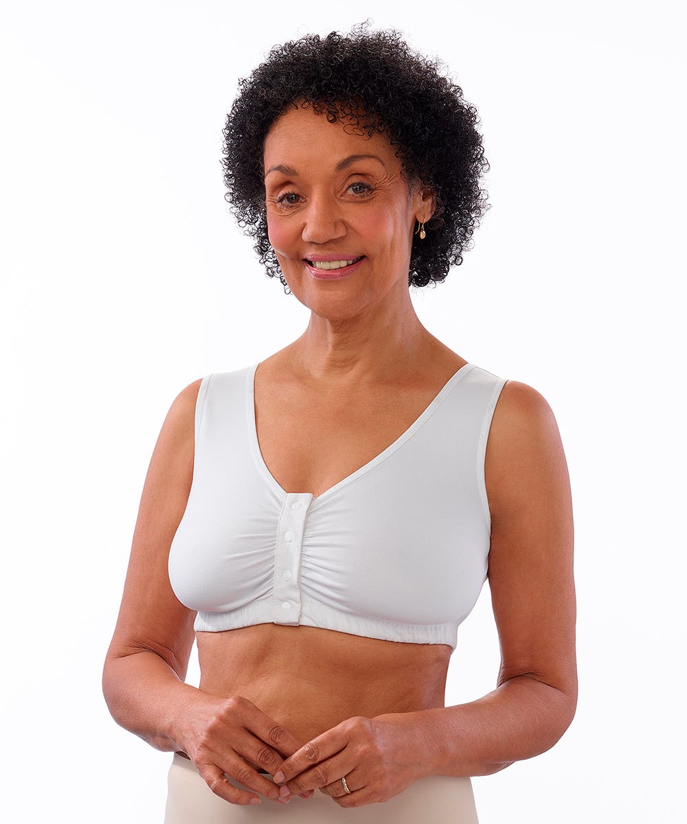 Women's Adaptive Front Snap Closure Bra - Clearance
