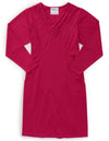 Women's Long-Sleeve Open Back Ponte Dress