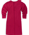 Women's Long-Sleeve Open Back Ponte Dress