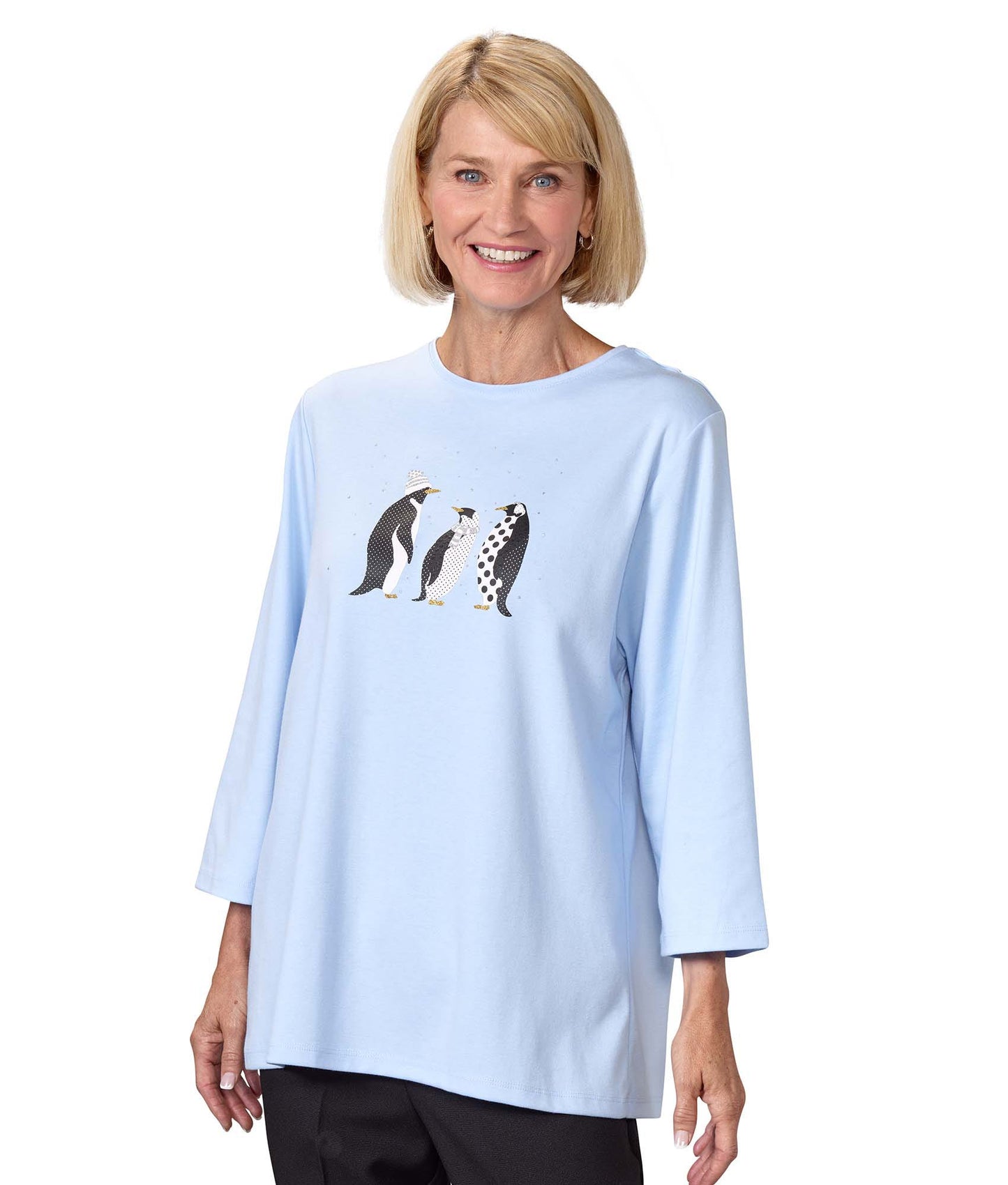 Women's Open Back Seasonal Print Top