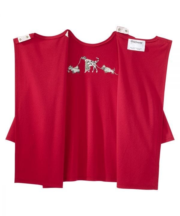 Women's Open Back Seasonal Print Top