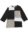 Women's Open Back Patchwork Top