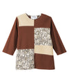 Women's Open Back Patchwork Top