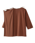 Women's Open Back Patchwork Top
