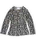 Women's Long Sleeve Open Back Sweater Knit Top - Clearance