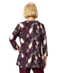 Women's Open Back 3/4 Sleeve Twofer Top
