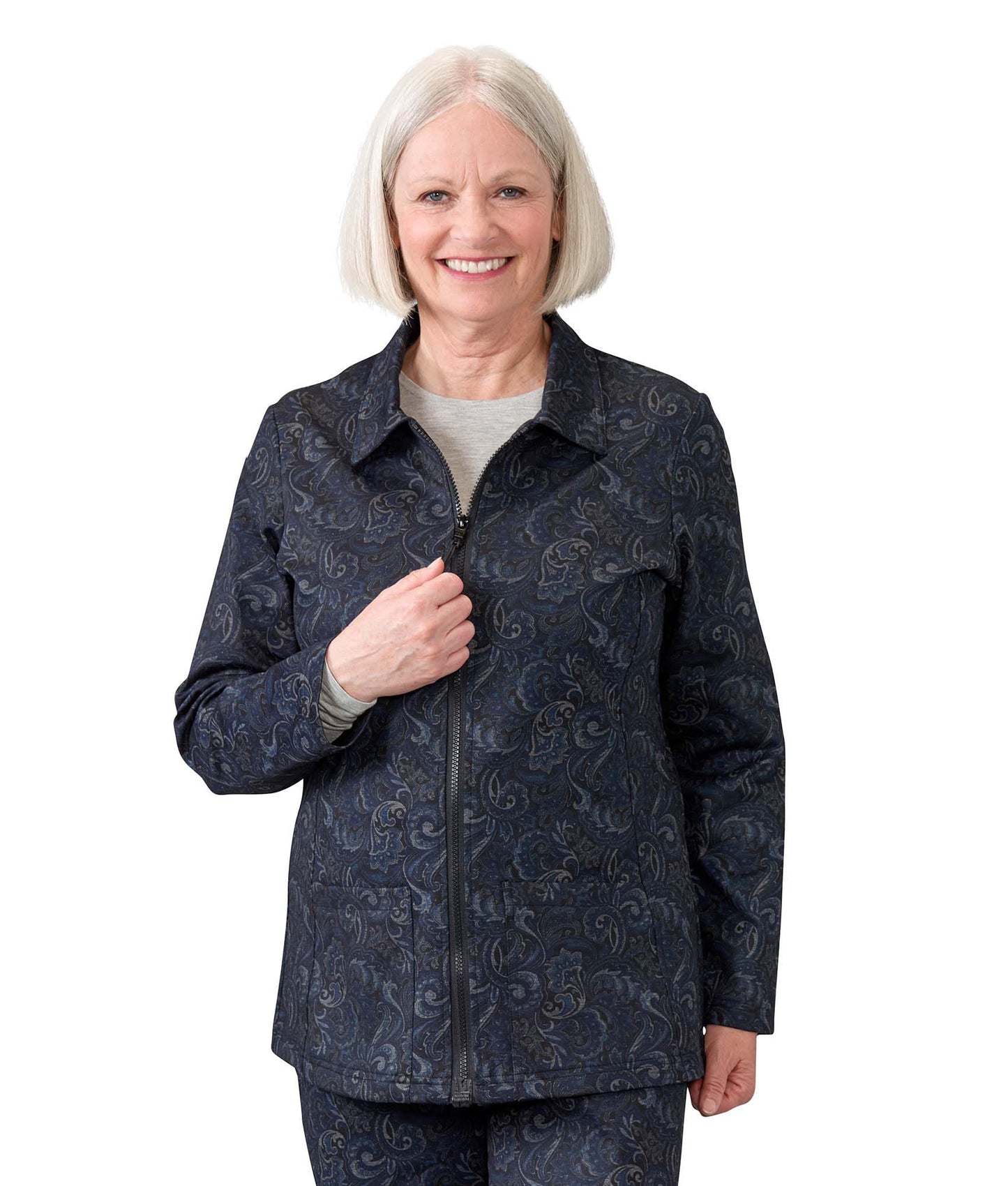 Women's Easy Magnetic Zip Front Fashion Jacket