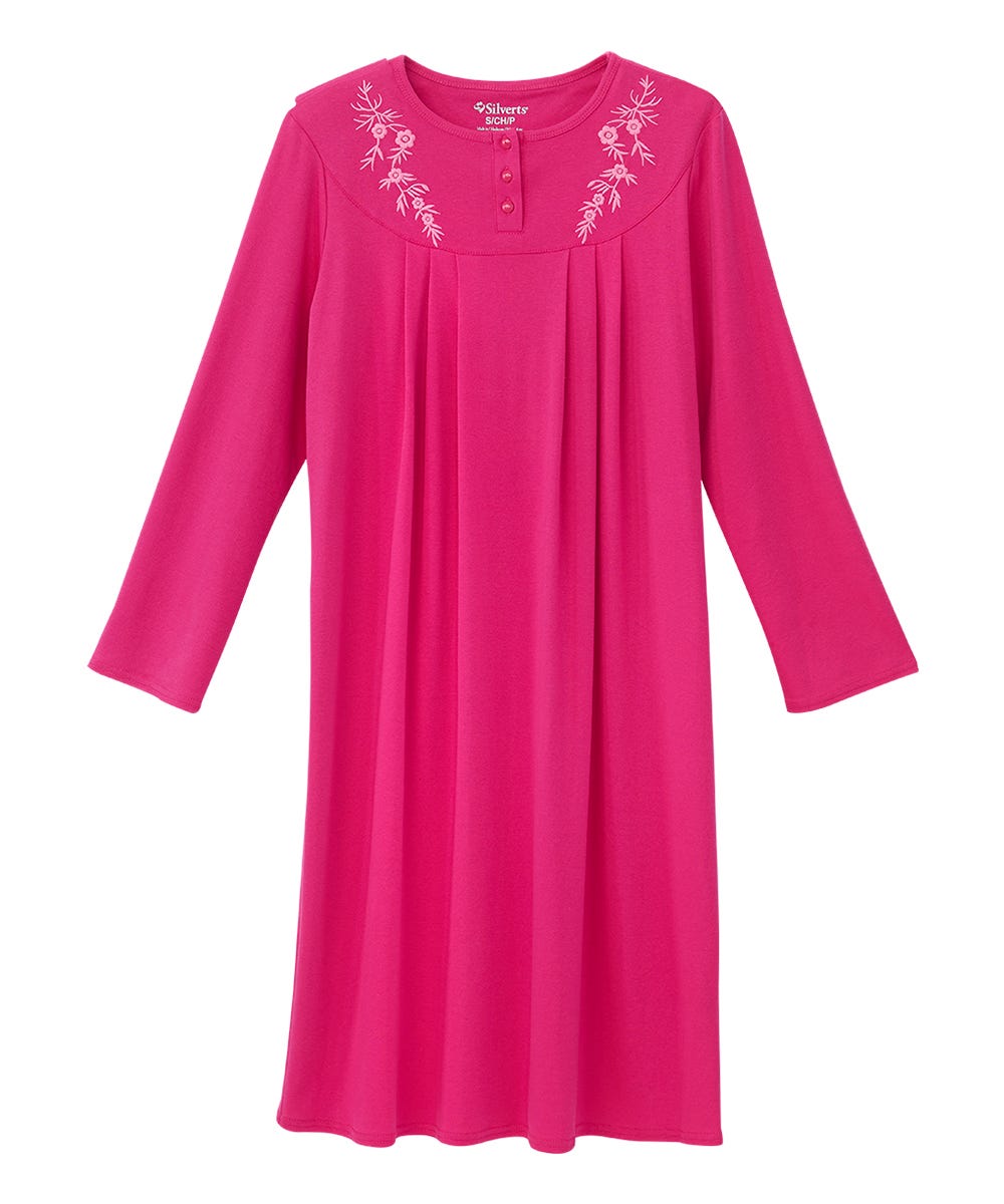 Women's No Peek Hospital & Home Care Long Sleeve Gown - Clearance