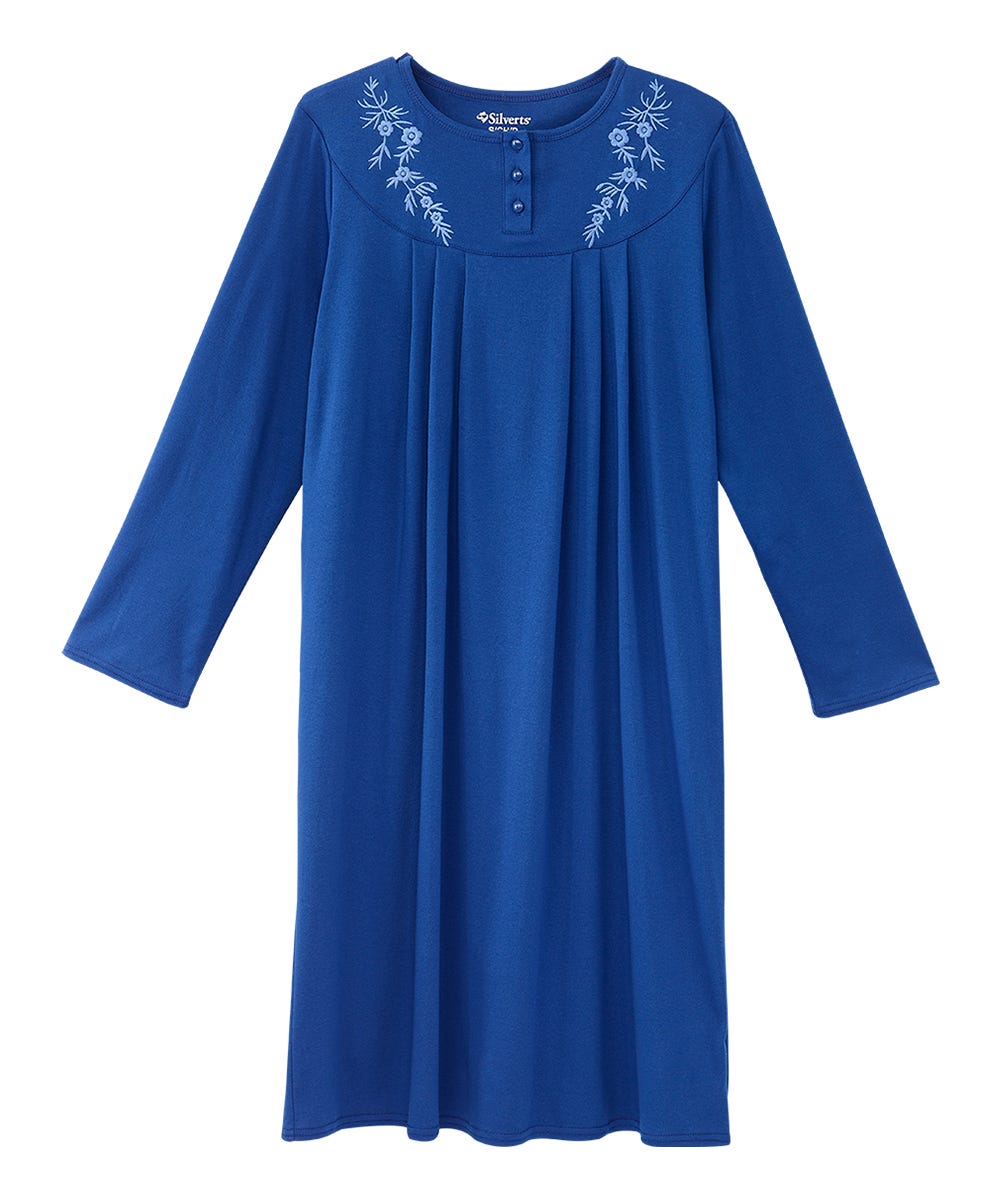 Women's No Peek Hospital & Home Care Long Sleeve Gown - Clearance