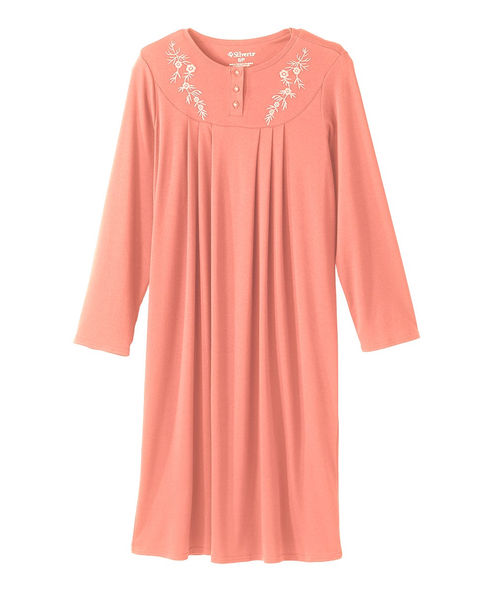Women's No Peek Hospital & Home Care Long Sleeve Gown