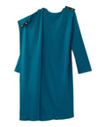 Women's No Peek Hospital & Home Care Gown with Lace Neckline