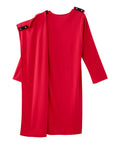 Women's No Peek Hospital & Home Care Gown with Lace Neckline
