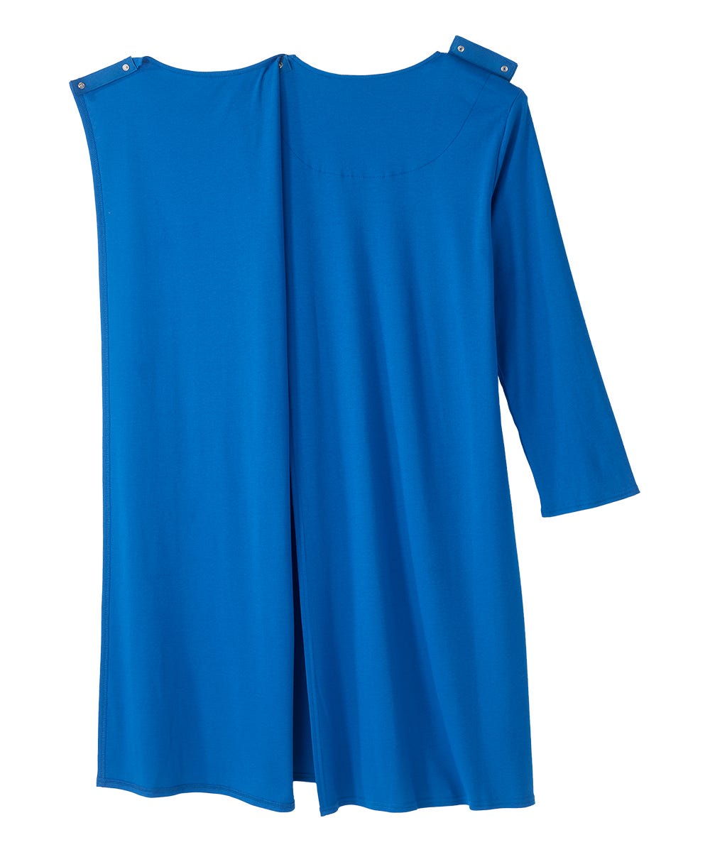 Women's No Peek Hospital & Home Care Gown with Lace Neckline - Clearance