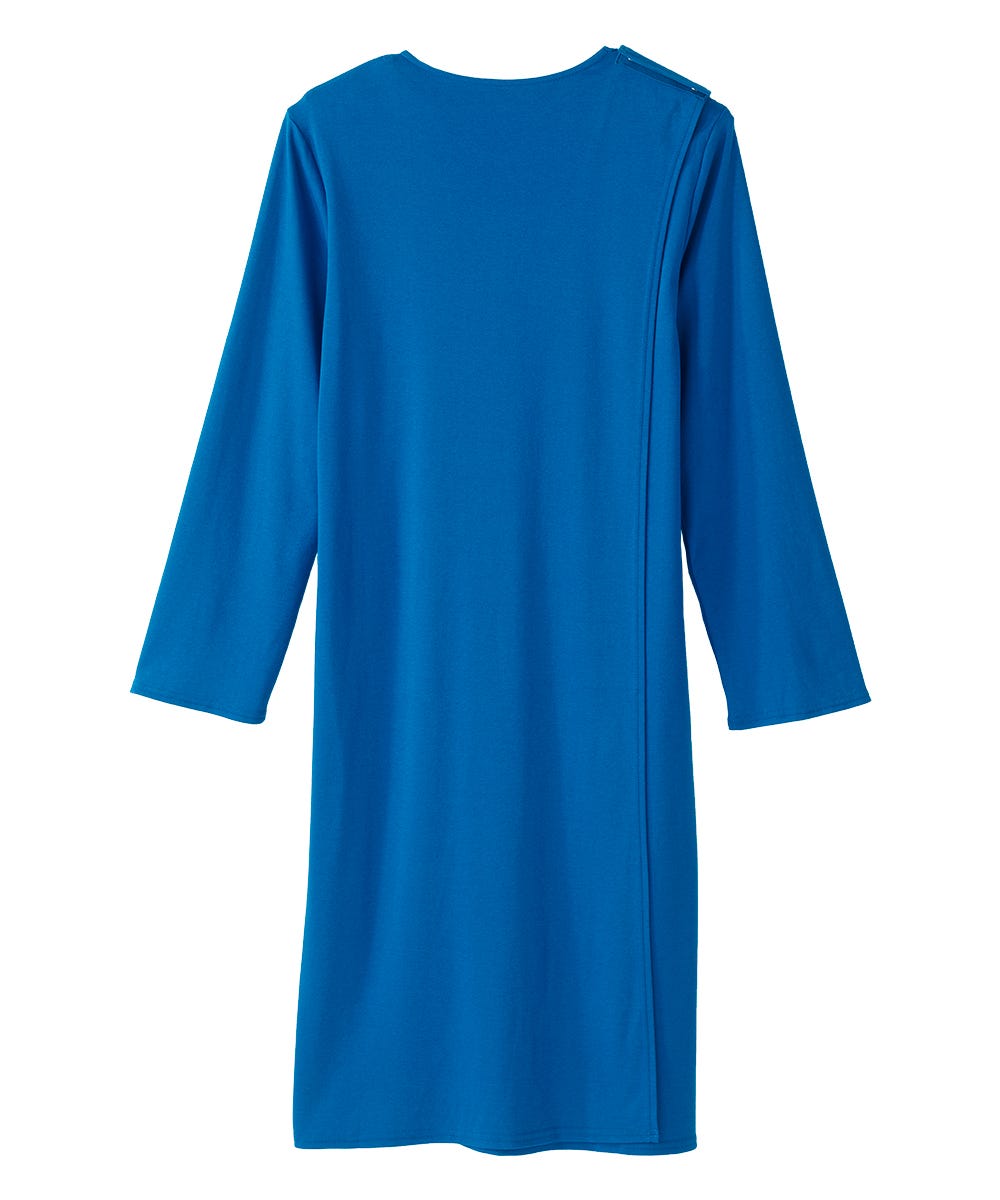 Women's No Peek Hospital & Home Care Gown with Lace Neckline - Clearance