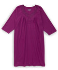 Women's No Peek Hospital & Home Care Gown with Lace Neckline