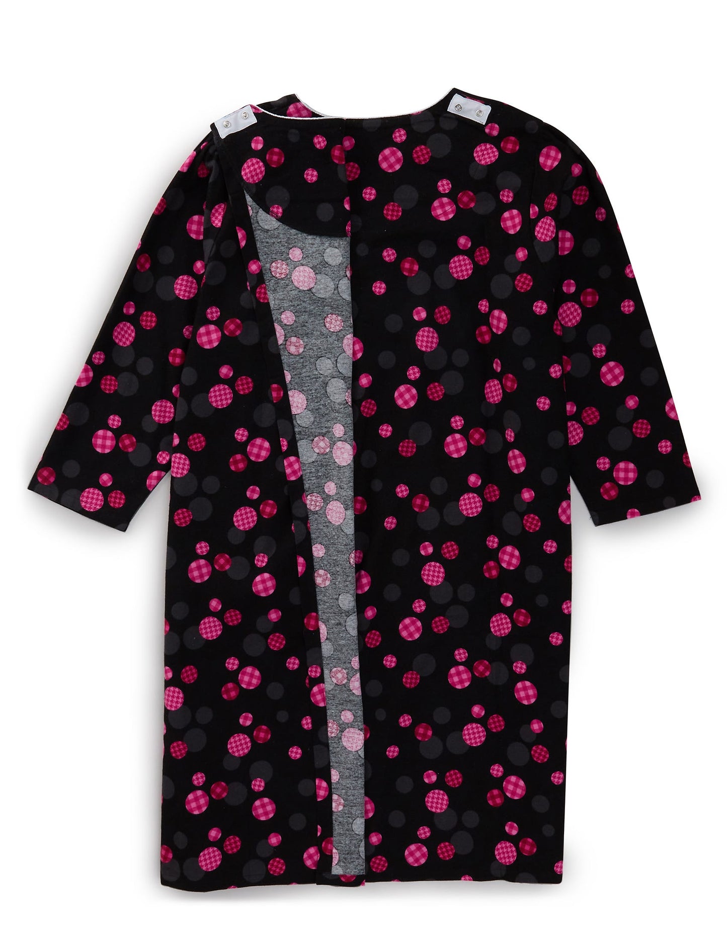 100% Cotton Flannel Hospital Gown with Snaps - Clearance