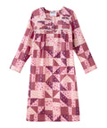 Women's No Peek Open Back Flannel Nightgown