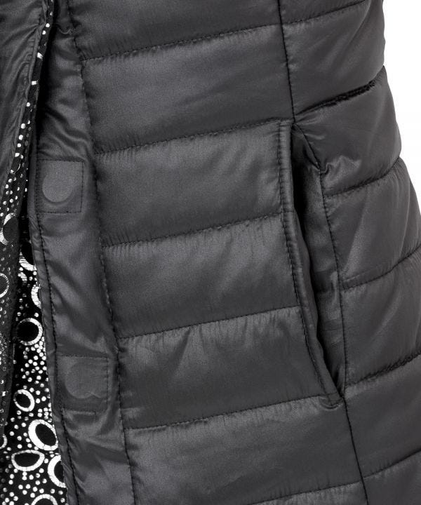 Women's Reversible Magnetic Snap Front Puffer Vest - Clearance