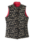 Women's Reversible Magnetic Snap Front Puffer Vest