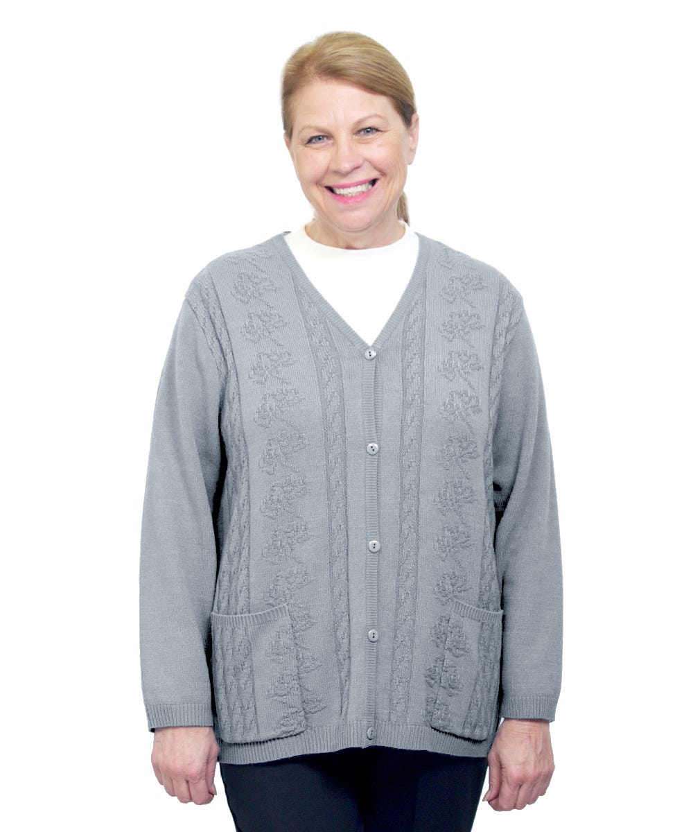 Women's Open Back Cardigan - Clearance - Silverts 1