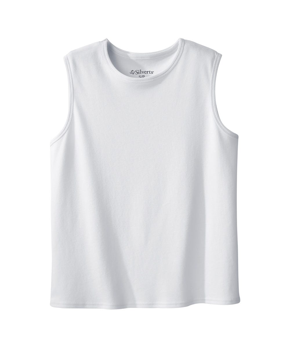 3 Pack - Women's Adaptive Cotton Sleeveless Undershirt - Clearance
