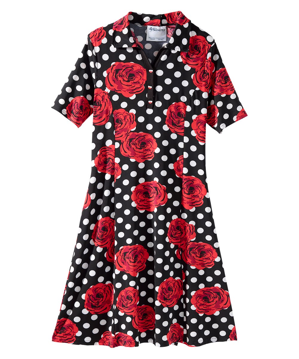 Women's Open Back Collared Dress - Clearance