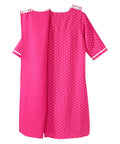 Women's Open Back Nightgown with Quarter-Zip