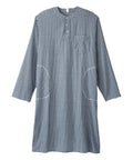 Men's Open Back No Peek Flannel Nightgown