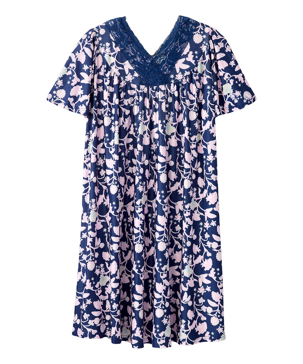 Women's Buttery Soft Easy-On Lounge Dress - MuuMuu Nightgown