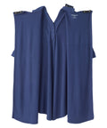 Women's Open Back Collared Nightgown