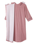 Women's Open Back Collared Nightgown