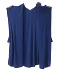Women's Open Back Henley Nightgown